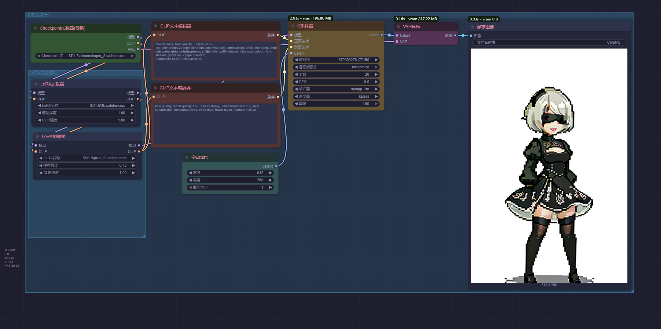 LoRA工作流-像素风格化
